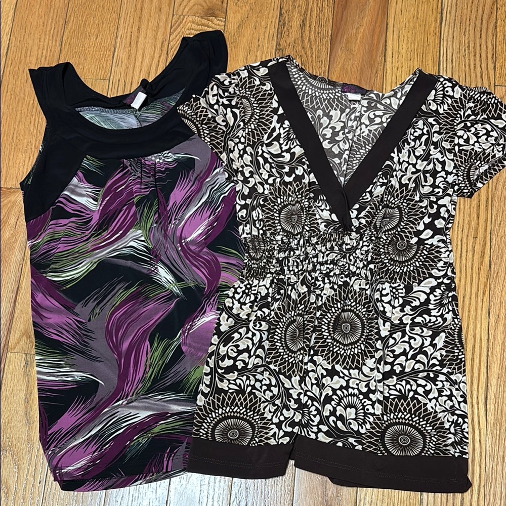 Agenda Black and White Floral Top